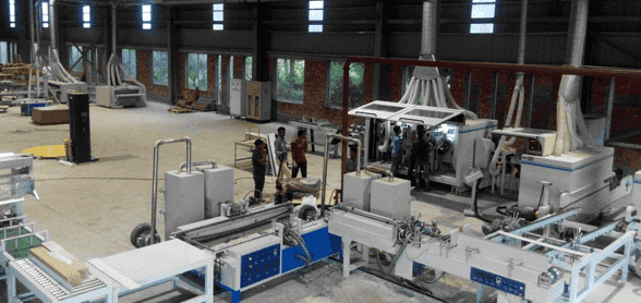 運(yùn)動(dòng)木地板生產(chǎn)線